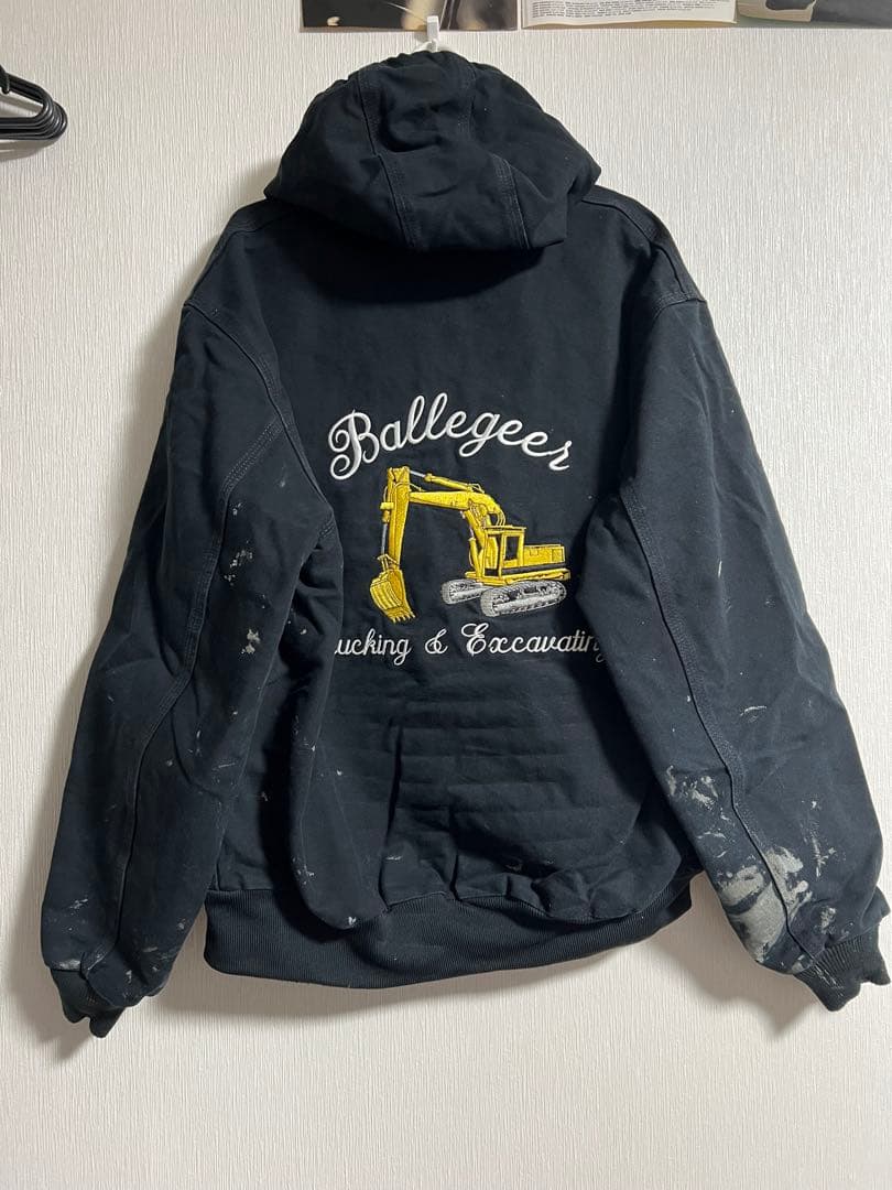 A*5様 USA 希少 刺繍 Carhartt アクティブジャケット 黒 L