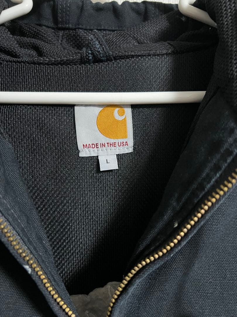 A*5様 USA 希少 刺繍 Carhartt アクティブジャケット 黒 L