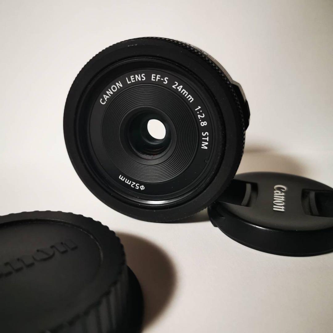 Canon EF-S 24mm レンズ 中古 前後キャップ付き