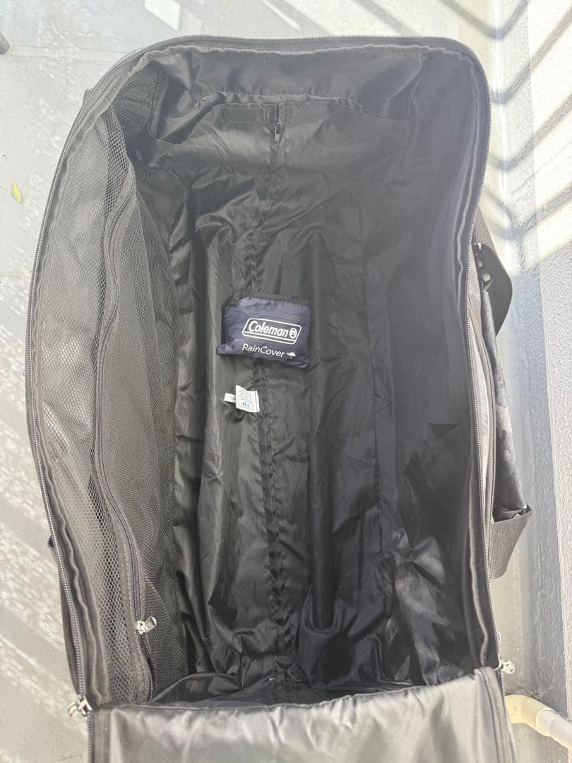 Coleman 大容量 ブラック迷彩(カモフラージュ柄)キャリーカート