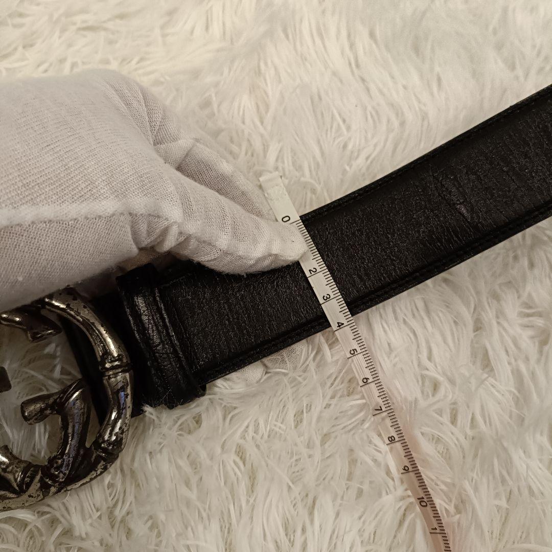 ₩*様 GUCCI✨ GG バンブー　バックル ブラック　ベルト　85cm