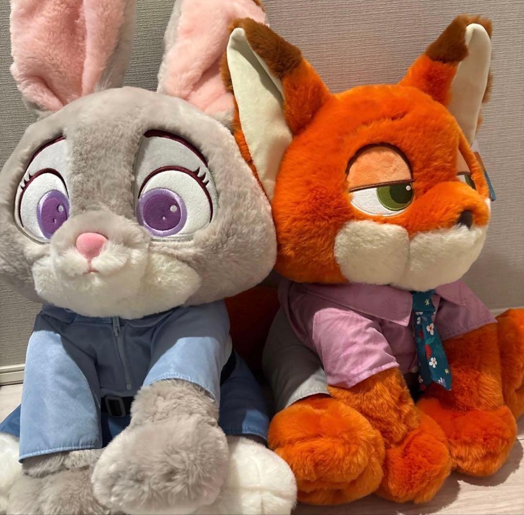 ズートピア2 ジュディ＆ニック ぬいぐるみ コストコ ブランケット付
