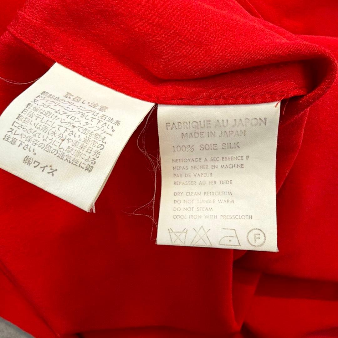 ★ シルク100% Y's ワイズ 日本製 長袖 ボタン シャツ オーバーシャツ