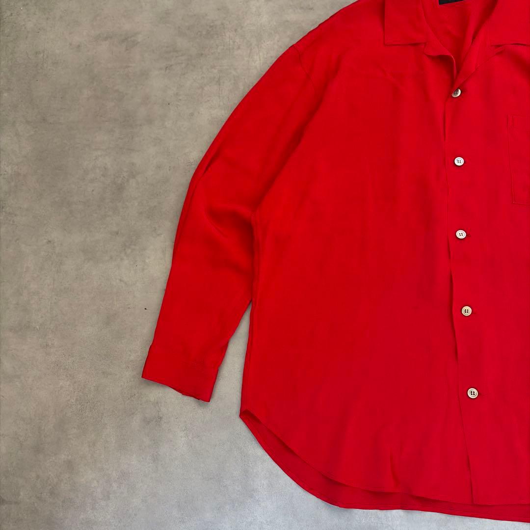 ★ シルク100% Y's ワイズ 日本製 長袖 ボタン シャツ オーバーシャツ