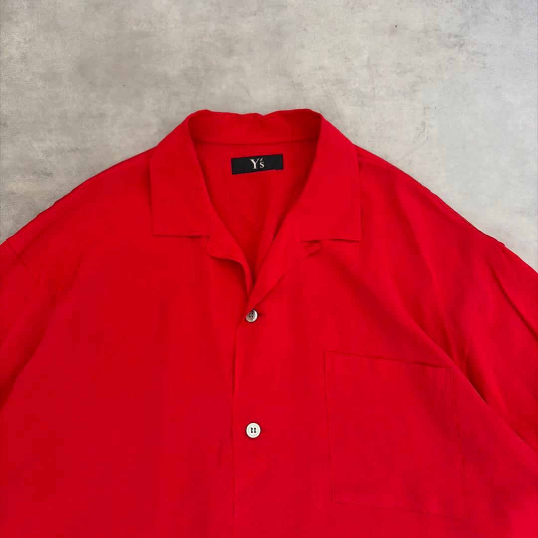 ★ シルク100% Y's ワイズ 日本製 長袖 ボタン シャツ オーバーシャツ