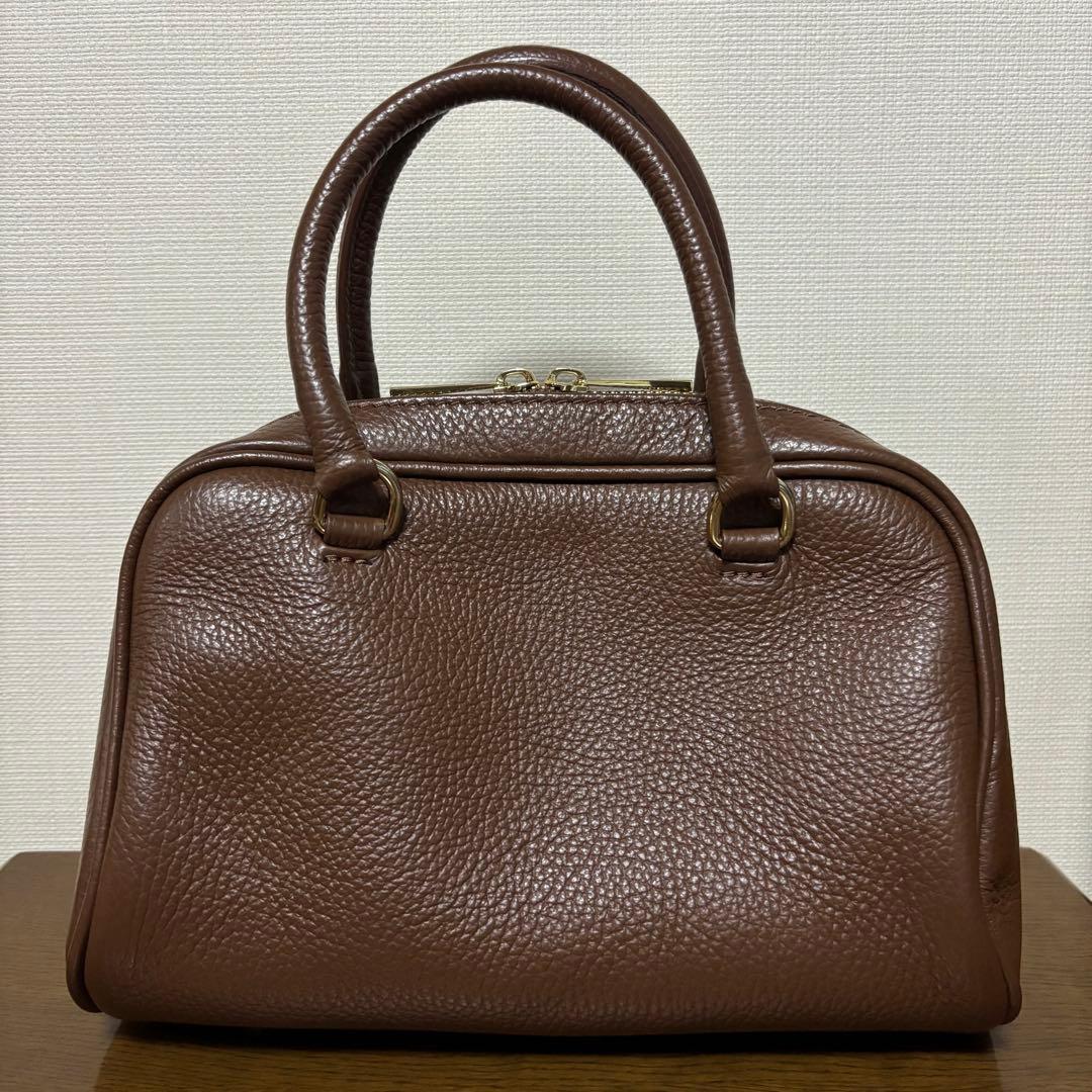 CHRISTIAN VILLA ブラウン 2way ボストンバッグ