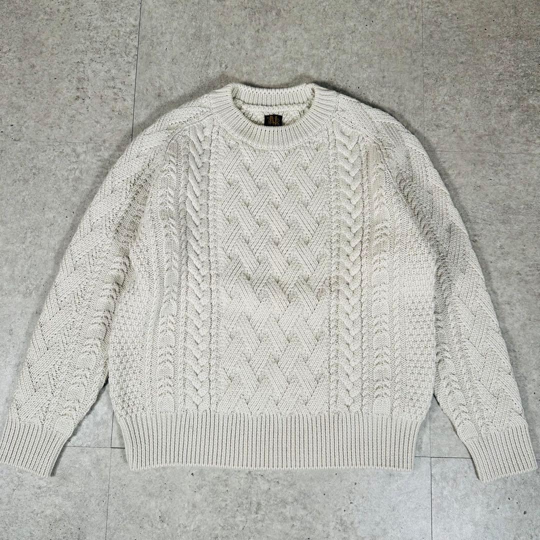 美品 BATONER バトナー ケーブルニット BN-17FL-016 サイズ1