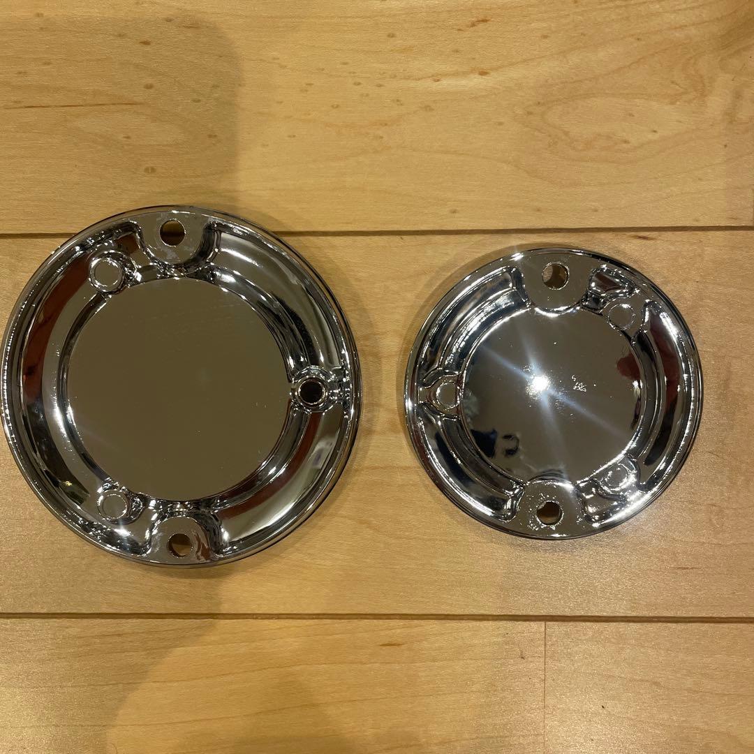 TRIUMPH ボンネビルシリーズ クロームクラッチバッジ＆クロームACGバッジ