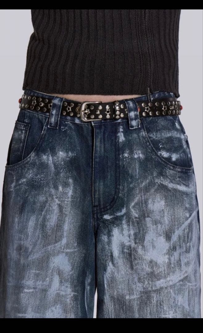 JADED LONDON/STARSTUDS本革ベルト/BL