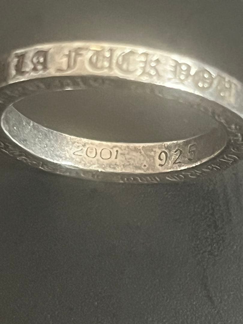 クロムハーツ　ChromeHearts 925シルバー 刻印リング 2001年