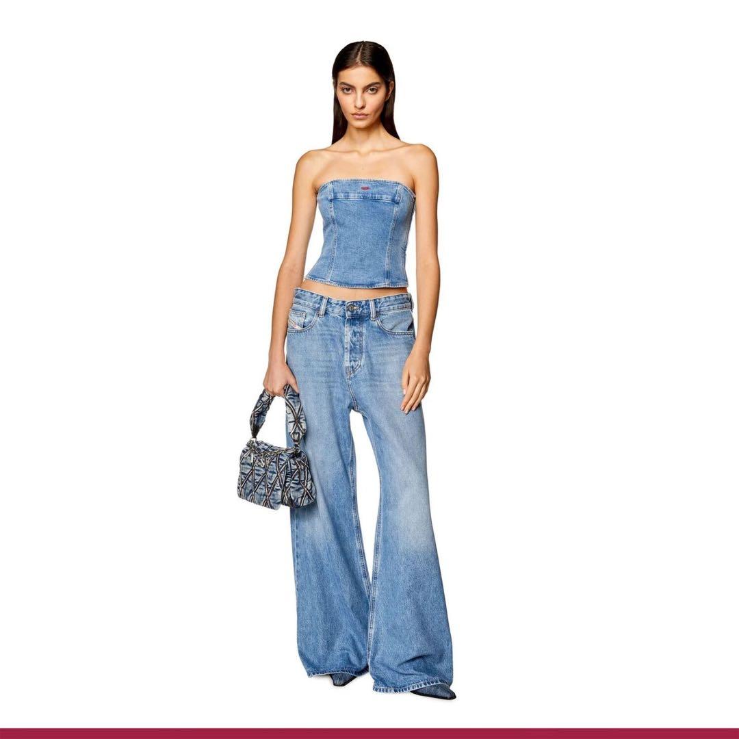 DIESEL ディーゼル　ベアトップ De-Ville デニムビスチェ