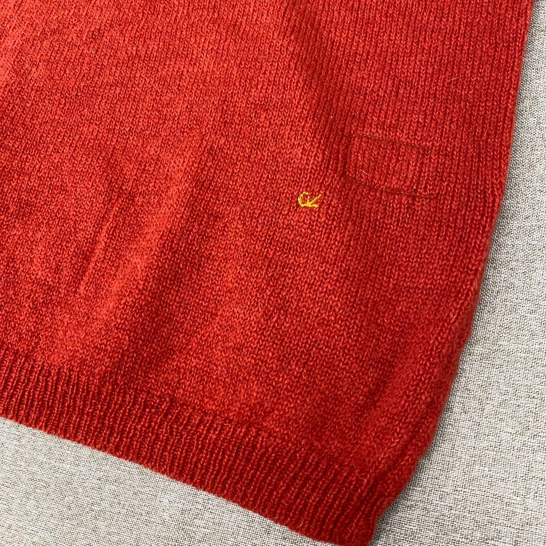 N892＊ SDL 45R レディース ウール ニット セーター 朱色