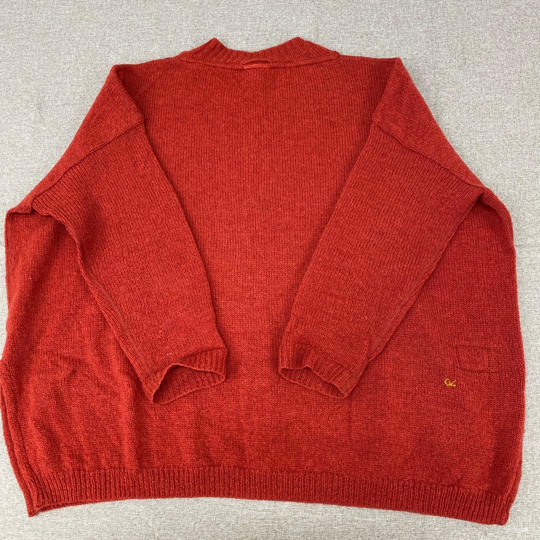 N892＊ SDL 45R レディース ウール ニット セーター 朱色
