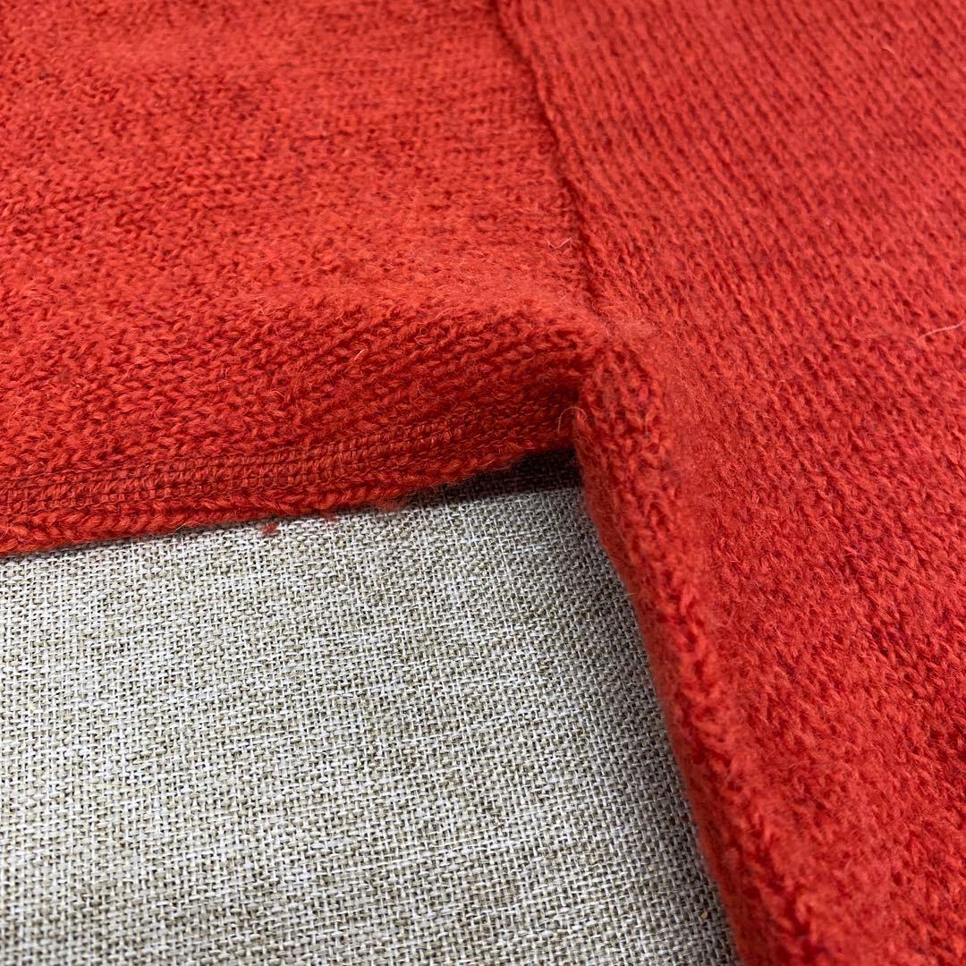 N892＊ SDL 45R レディース ウール ニット セーター 朱色