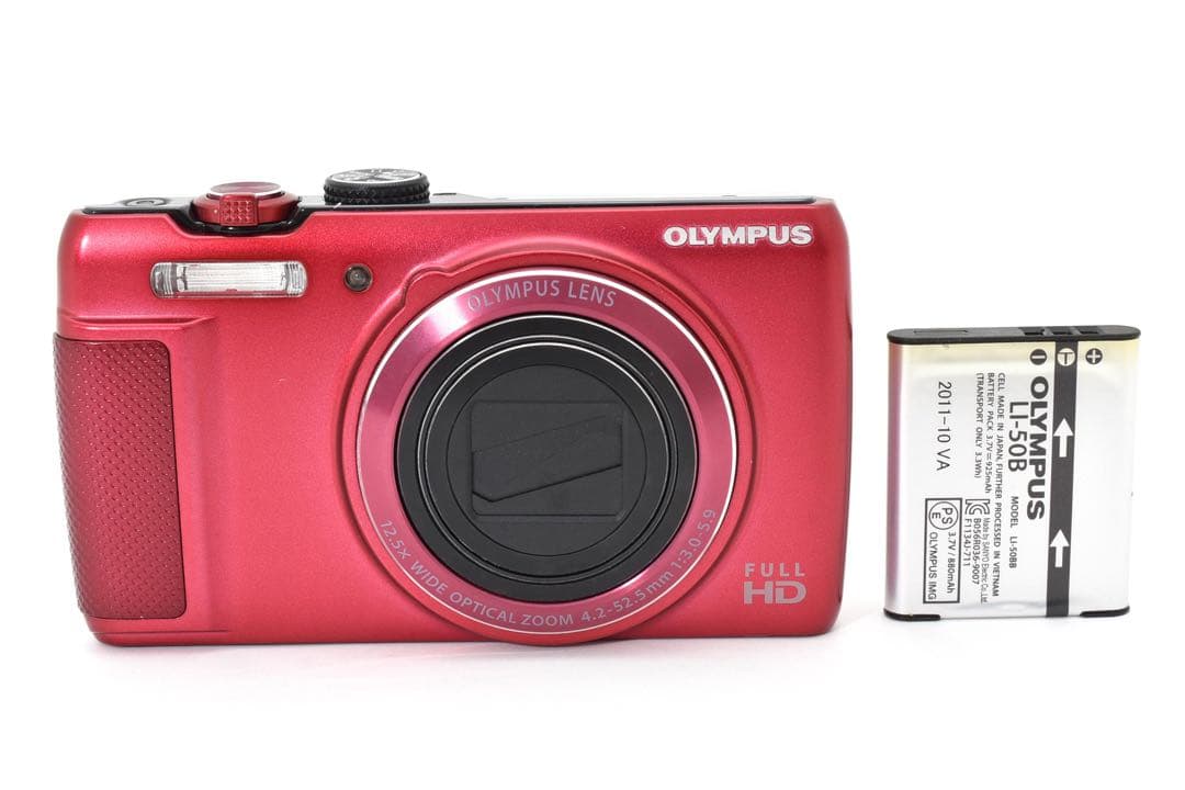 OLYMPUS SH-21 コンパクトデジタルカメラ レッド