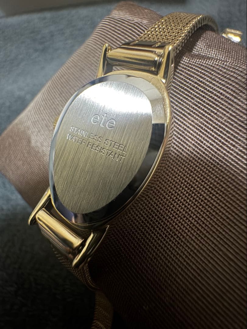 ete ダイヤモンド ジェムフェイス メッシュベルト ウォッチ