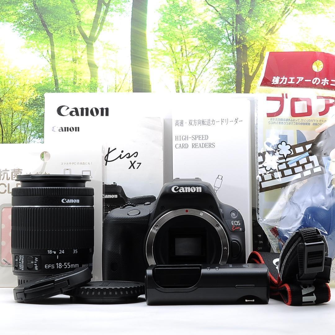 ショット数8474枚☆スマホ転送セット☆キャノン Kiss X７☆動画撮影も！