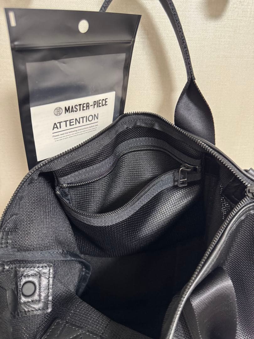 マスターピース トートバッグ ほぼ未使用 ショルダーにも