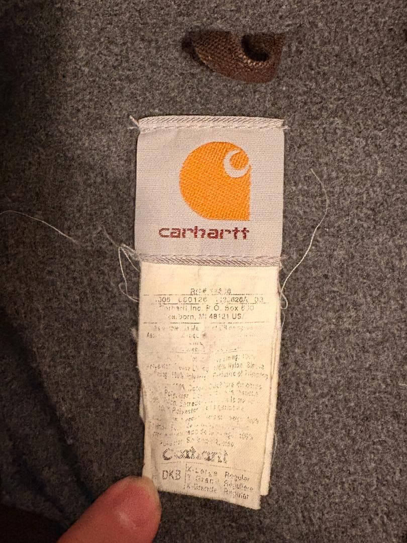 Carhartt ブラウン フード付きパーカー