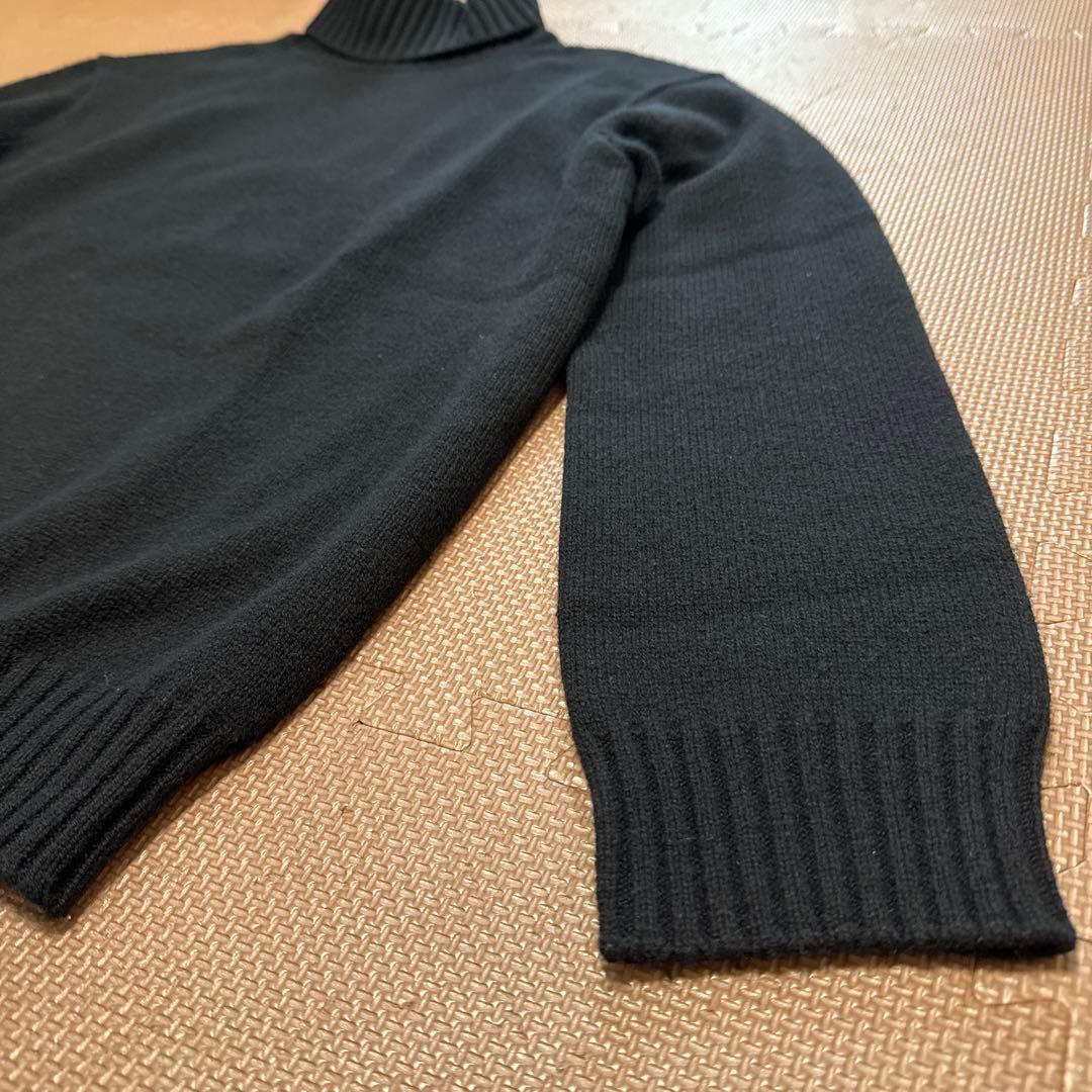 Drawer ドゥロワー　カシミヤ100%ハイネックニット　1サイズ黒