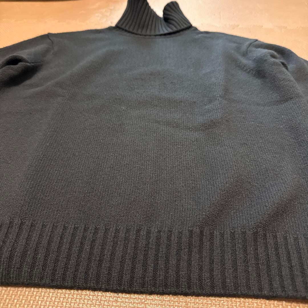 Drawer ドゥロワー　カシミヤ100%ハイネックニット　1サイズ黒