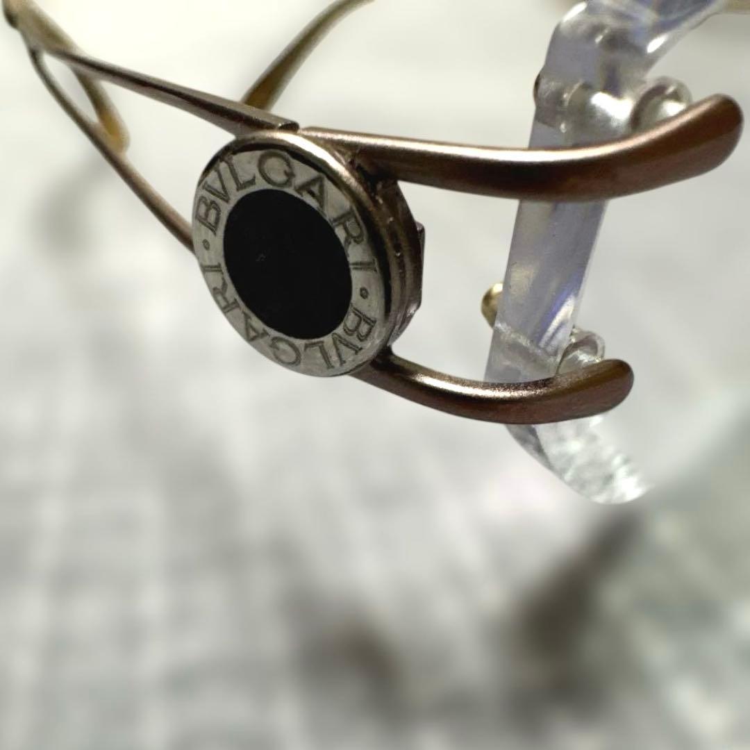 BVLGARIブルガリゴールドメタルフレームクリアレンズサングラス　レディース