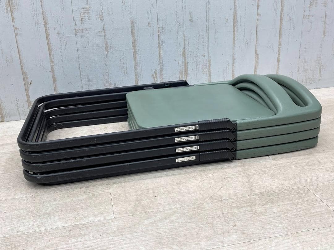 axona AICHI 折りたたみ椅子 MILO 4脚 フラットスタッキング