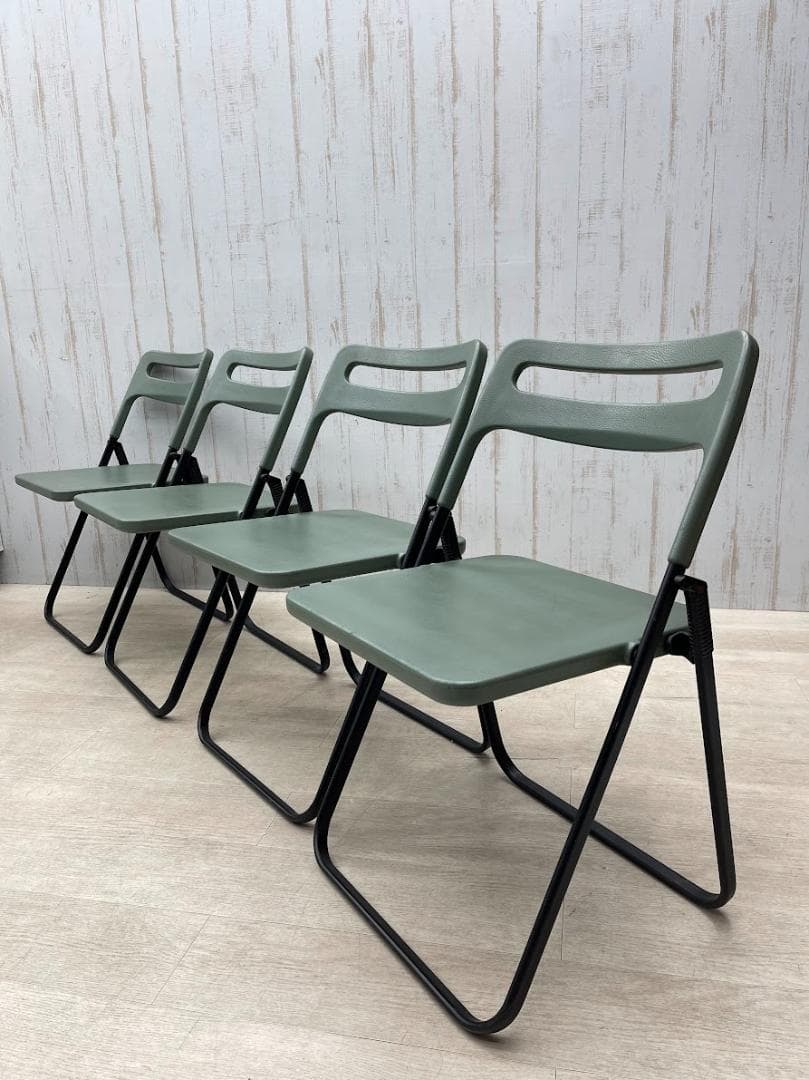 axona AICHI 折りたたみ椅子 MILO 4脚 フラットスタッキング