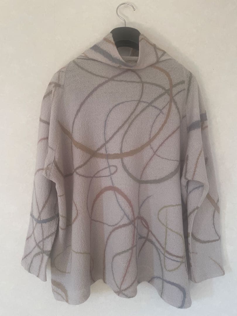 ヨーガンレール☆毛☆ウールインターシャ”の素敵なオフタートルプルオーバー