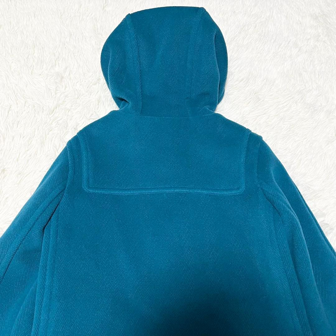 OLD ENGLAND ダッフルコート　ヘリンボーン ライナー付 牛革 ブルー