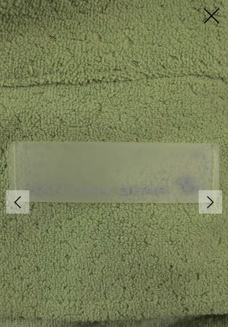 ジャケット・アウター sansangear BUTTON FLEECE JACKET [GREEN]