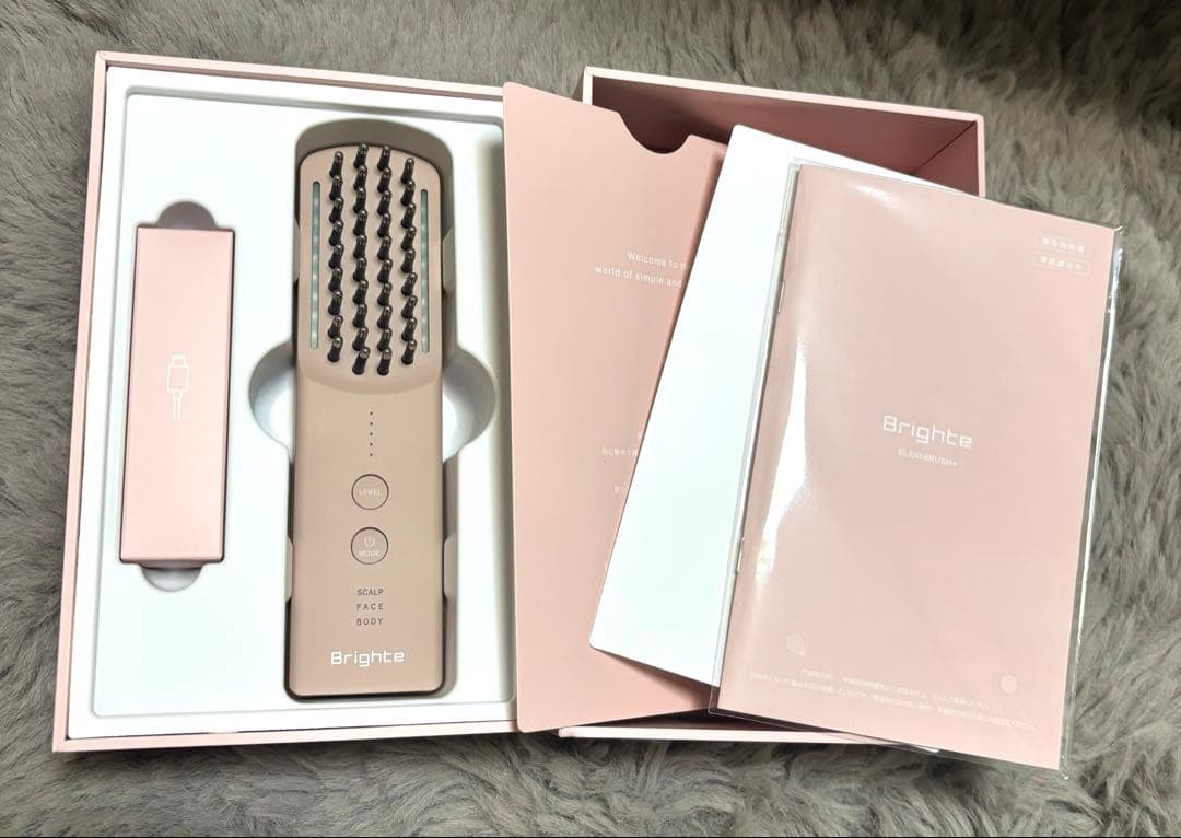 ​新品・未開封　ブライト エレキブラシ+　限定ピンク色　正規品