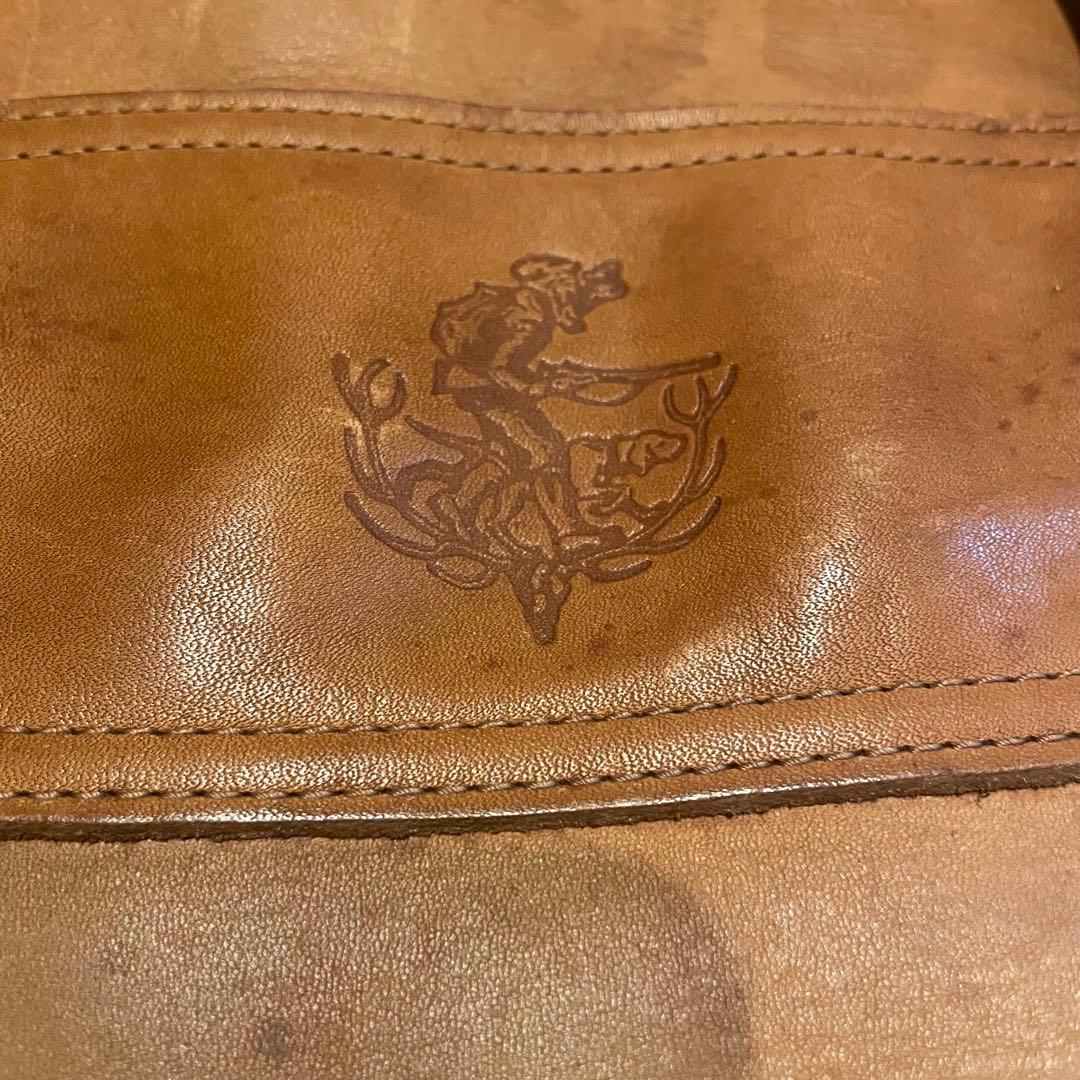 80s〜　GOKEYS ゴーキーズ レザー トートバッグ 大容量 ブラウン