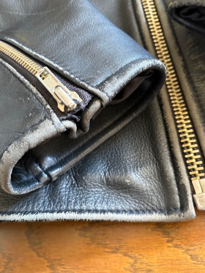 US NAVY.Spec 8816ブラックレザーライダージャケット