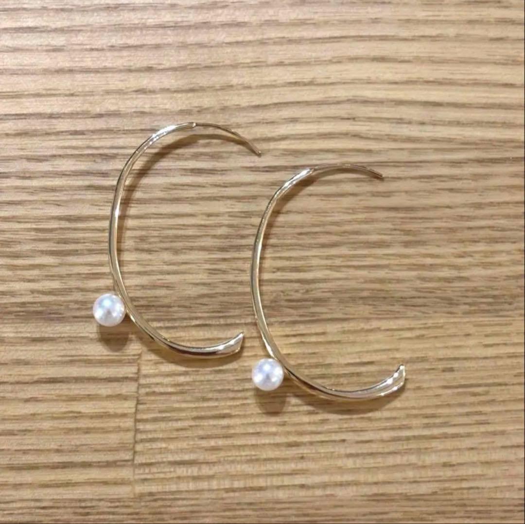 スタージュエリー　k10パールスープピアス