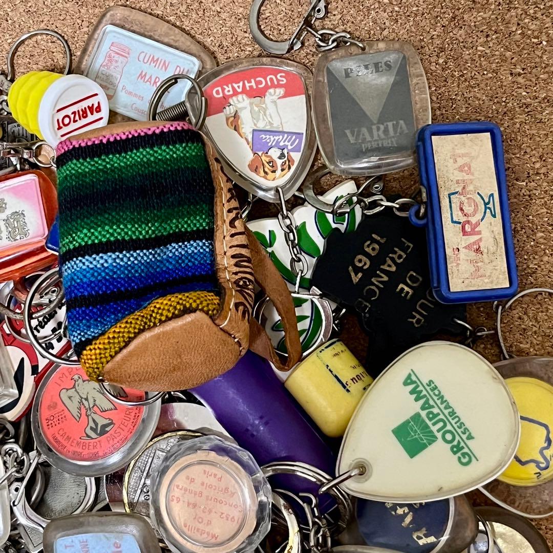 集めたくなる フレンチキーホルダー 100個セット フランス ヴィンテージ 1