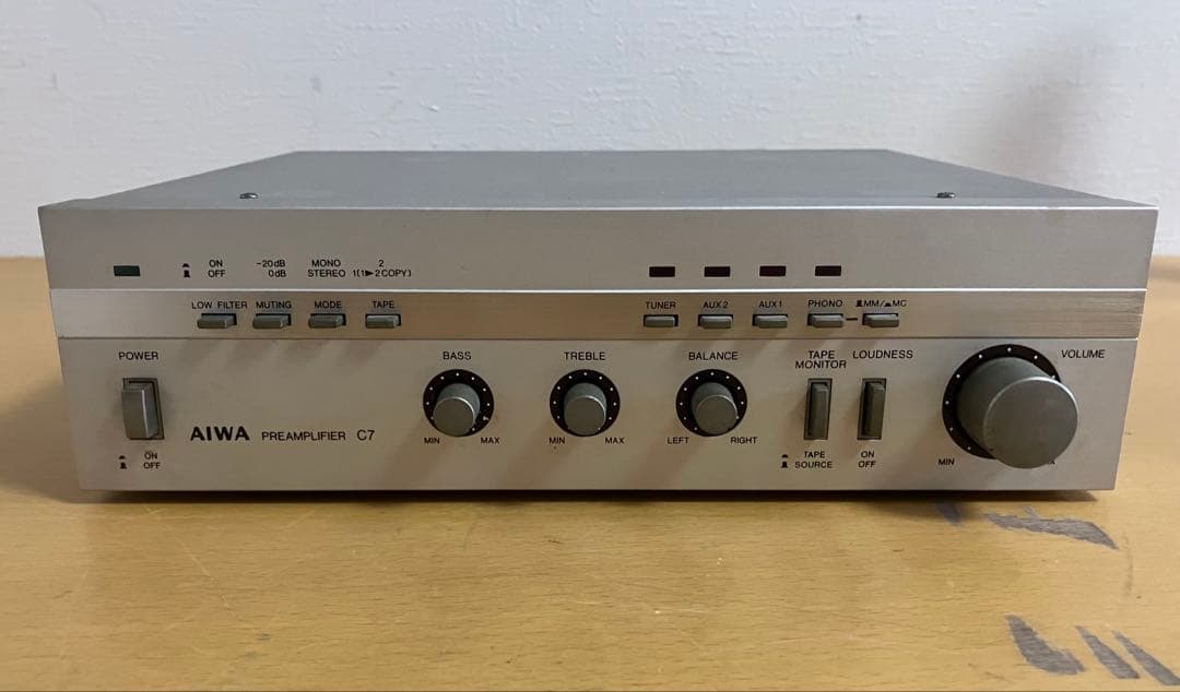 【AIWA/アイワ】ステレオプリアンプ S-C7 現状渡し