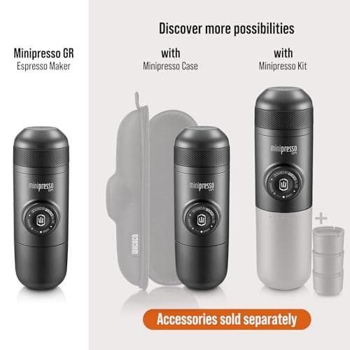 AWACACO Minipresso GR、ポータブルエスプレッソマシン、旅行用