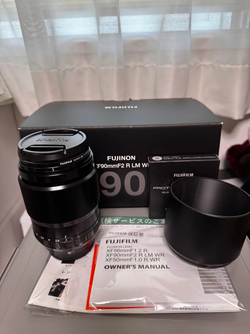 XF90mm F2 R LM WR fujifilm 純正フィルター付き