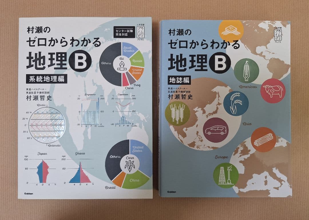 【ほぼ未使用・書き込み無し】村瀬のゼロからわかる地理B（2冊セット）