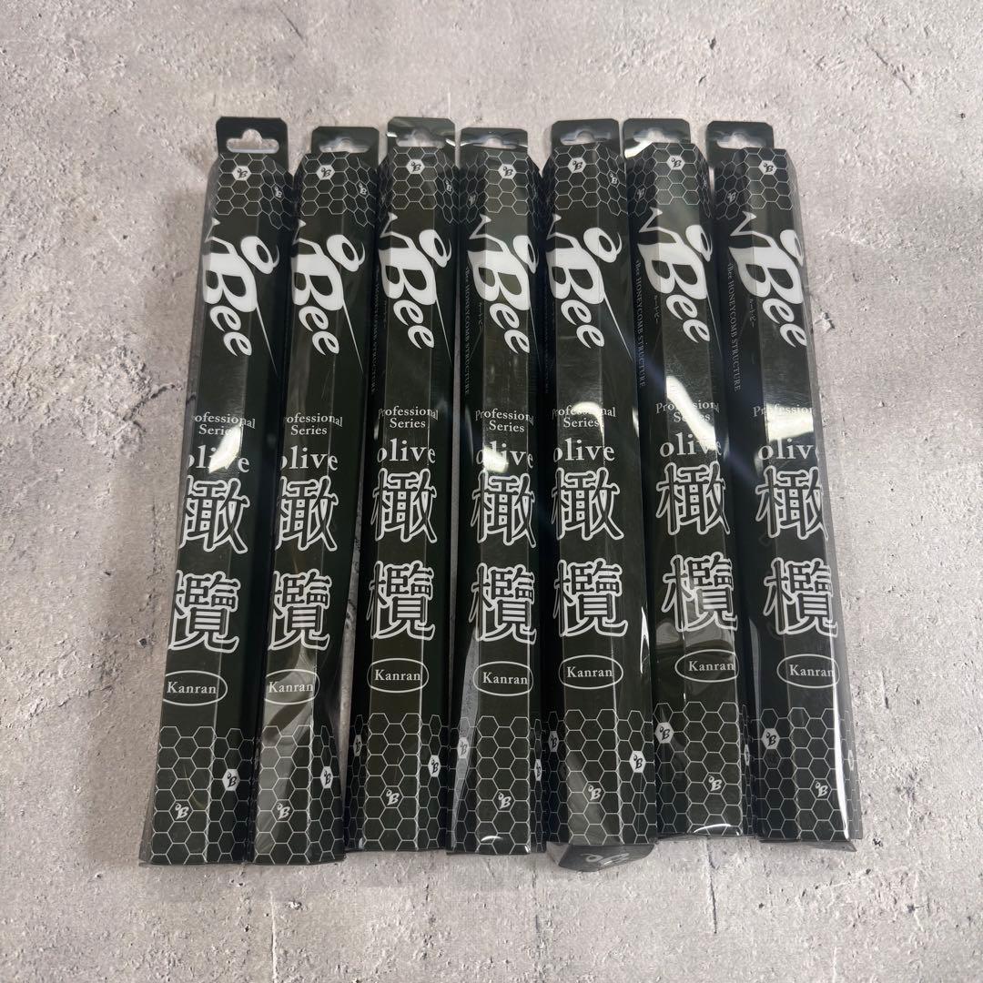 ルートビー グリップ オリーブ色 √Beeグリップ 浦大輔プロ監修 7本