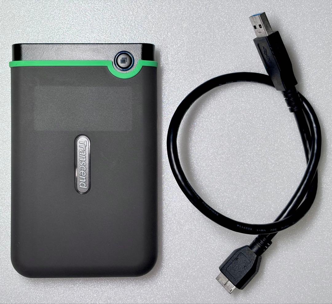 2TB 外付けHDD Transcend TS2TSJ25M3