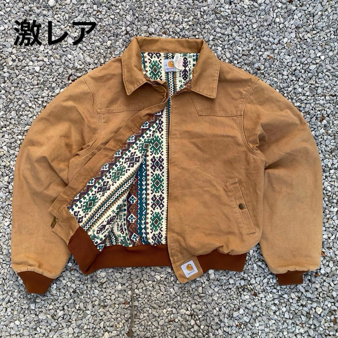 90s Carhartt サンタフェジャケット ネイティブ柄 USA製
