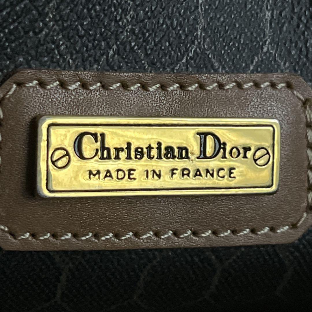 オールド　ディオール　ハニカム　ボストンバッグ　PVCレザー　旅行バッグ　革ロゴ