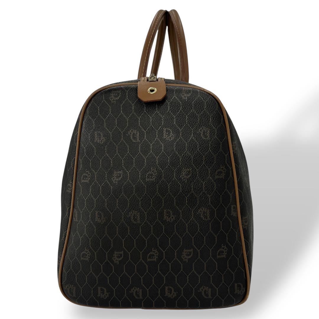 オールド　ディオール　ハニカム　ボストンバッグ　PVCレザー　旅行バッグ　革ロゴ