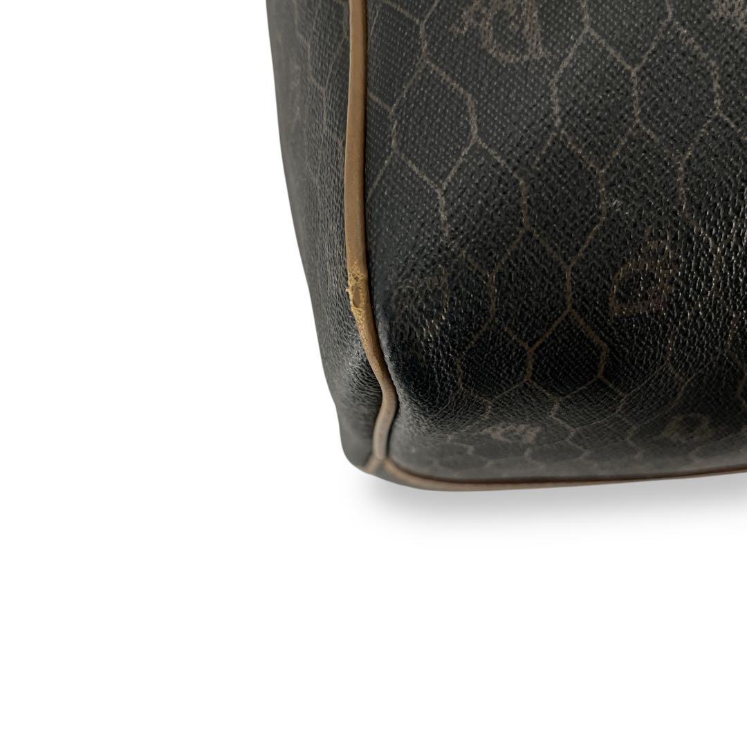 オールド　ディオール　ハニカム　ボストンバッグ　PVCレザー　旅行バッグ　革ロゴ