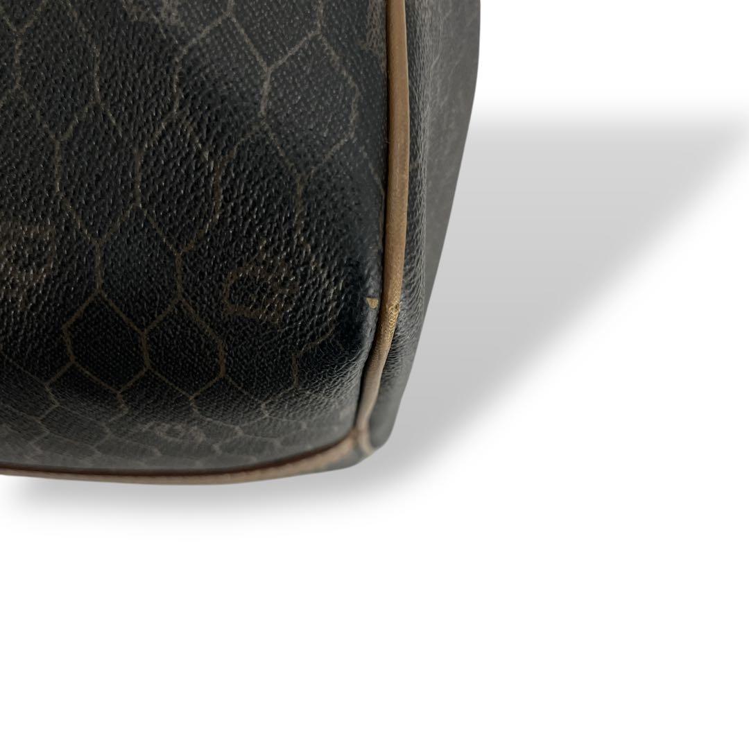 オールド　ディオール　ハニカム　ボストンバッグ　PVCレザー　旅行バッグ　革ロゴ