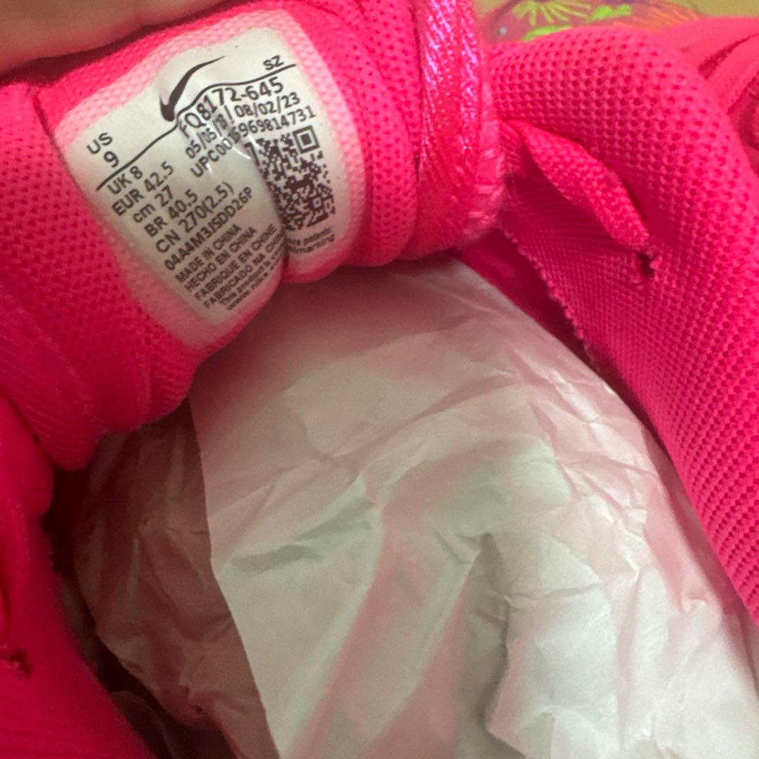 Nike Air Max 90 限定品　ネオンピンク　オール刺繍モデル