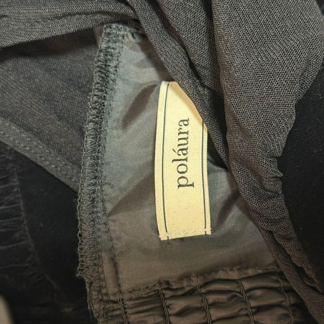 ◎即購入　polaura ベロアビスチェバルーントップス　ブラック