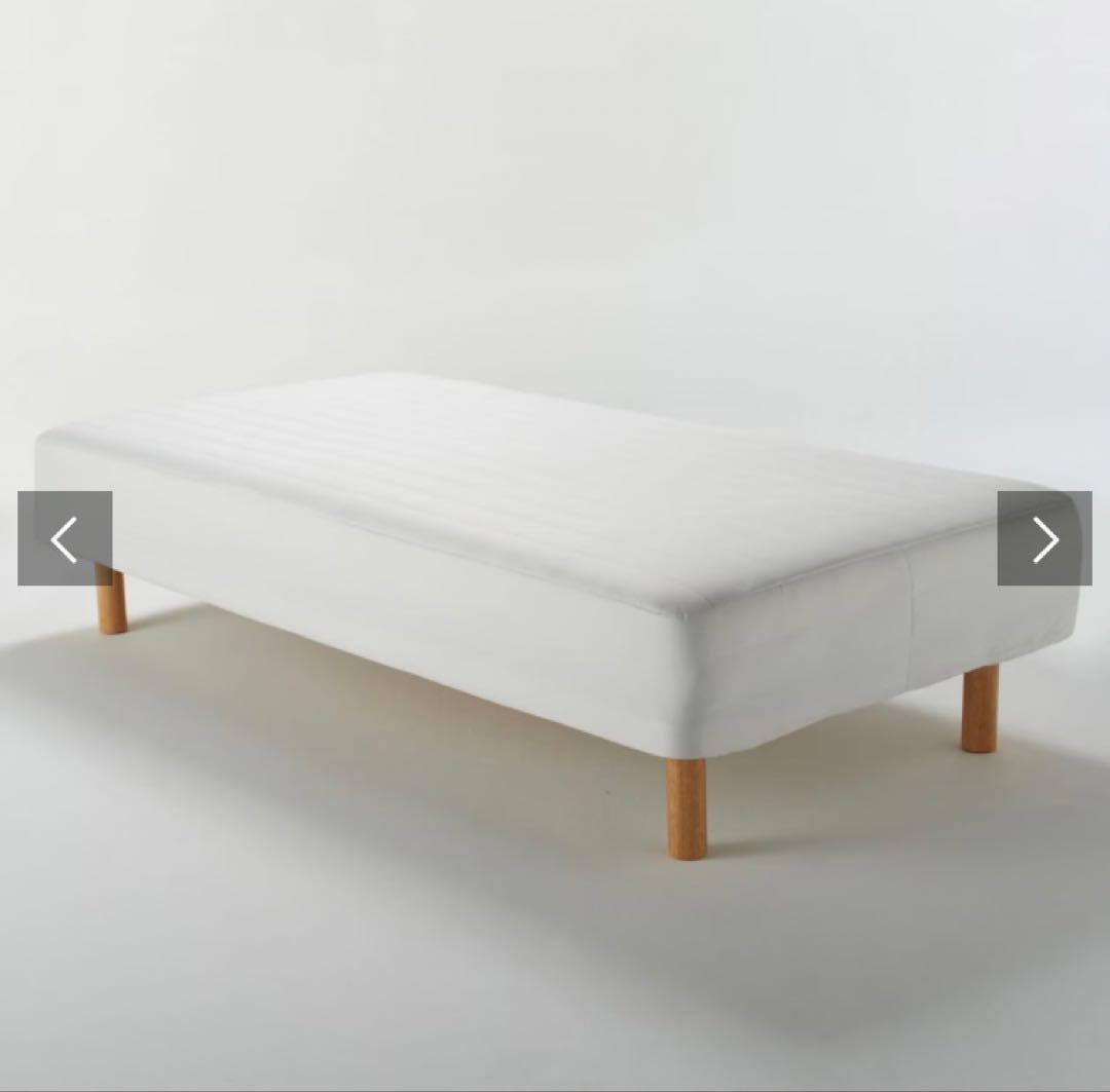 脚付きセミダブルマットレス ホワイト